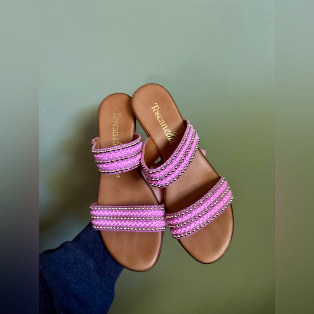Pink Beaded Women's Sandals
